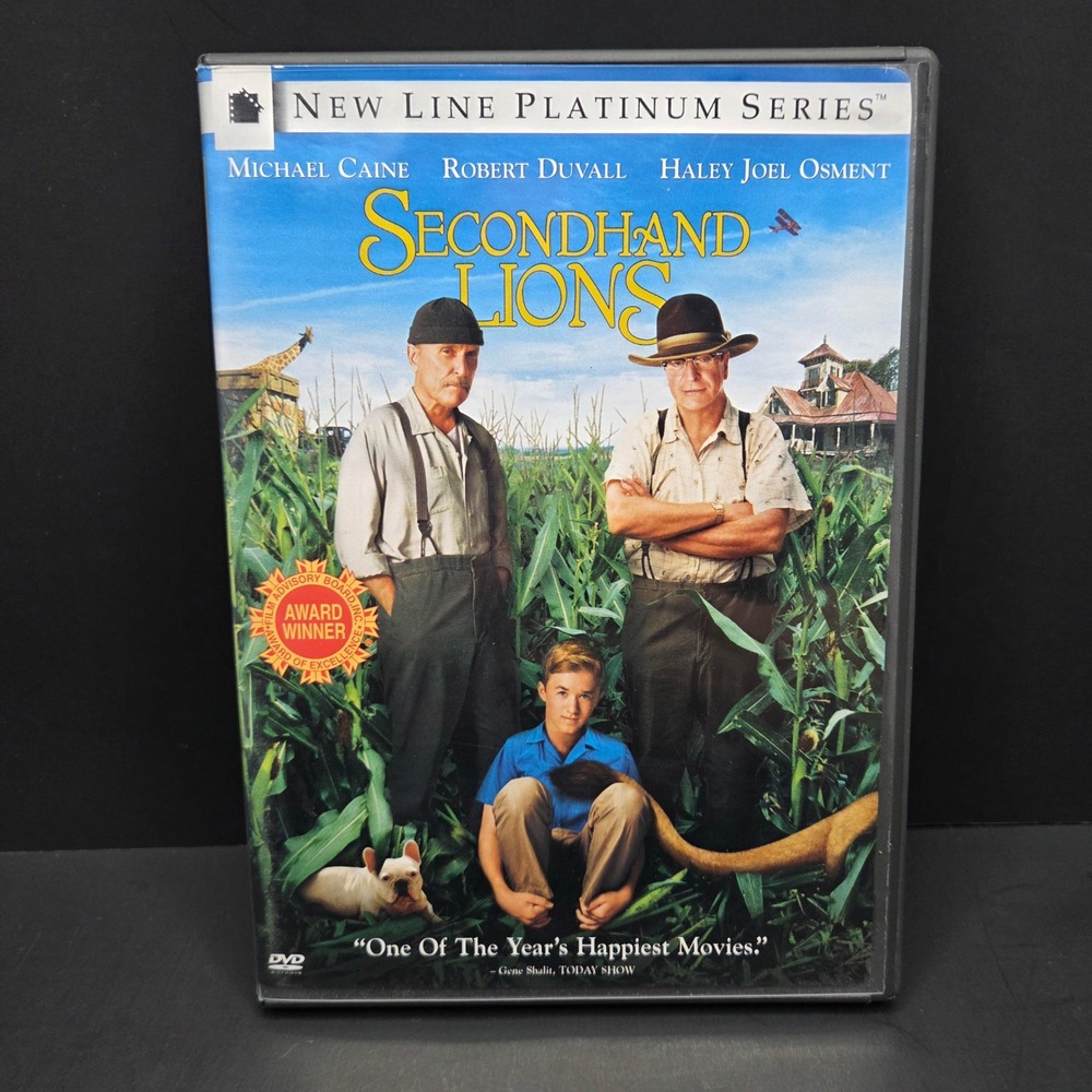 Secondhand Lions DVD New Line Platinum Series Michael Caine Robert Duvall PG